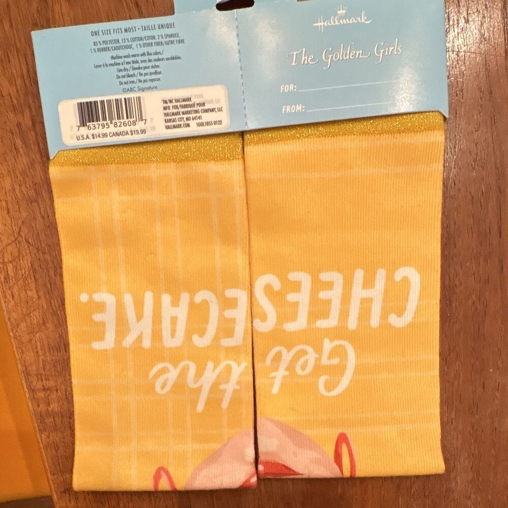 LOT of Hallmark Golden Girls Women’s Crew Socks 2 Pairs One Size Multicolor - Picture 5 of 8